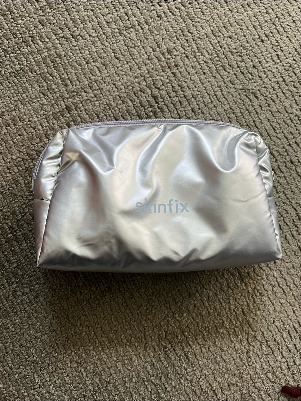 Skinfix Silver Metallic Cosmetic Pouch